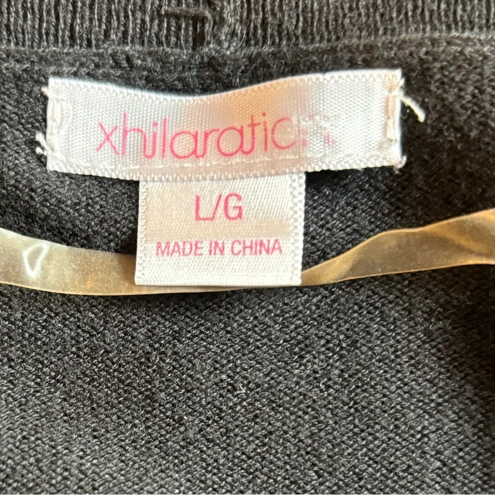 Xiliratic Ladies Black Shortsleeve Shrug.  Size Large - Picture 2 of 5